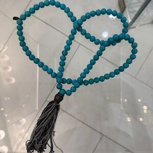 Lisa Freede Turquoise Tassel Necklace